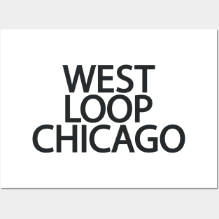 West Loop Chicago - Minimal Logo Design - Chicago Neighborhood Series Posters and Art